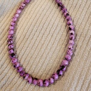 Elegant Pink Beaded Necklace